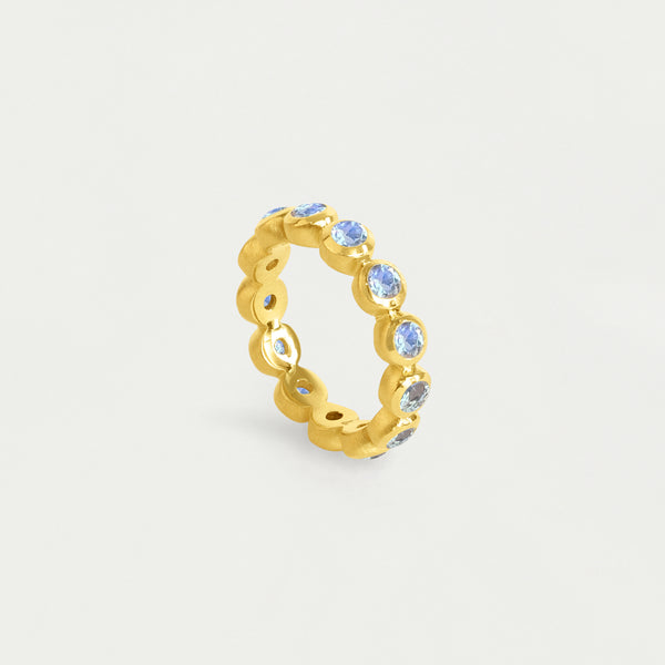 ETERNITY STACKING RING in Gold with Moonstone