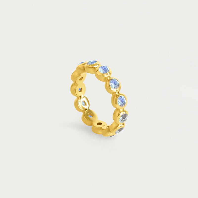 ETERNITY STACKING RING in Gold with Moonstone