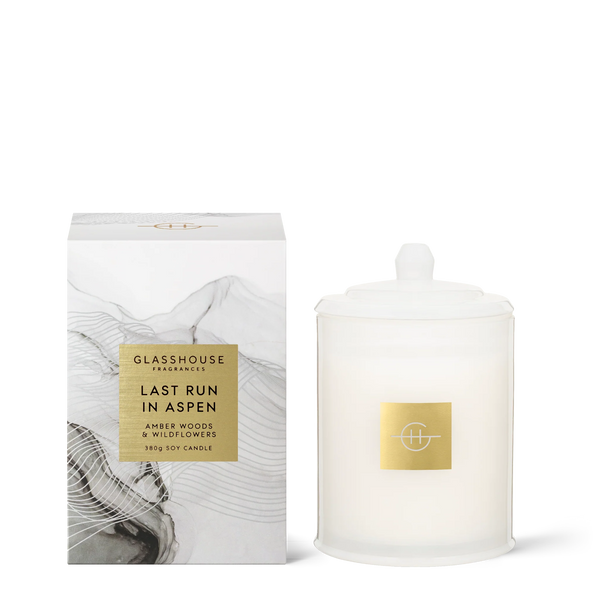 LAST RUN IN ASPEN - Amber Woods & Wildflowers - Candle