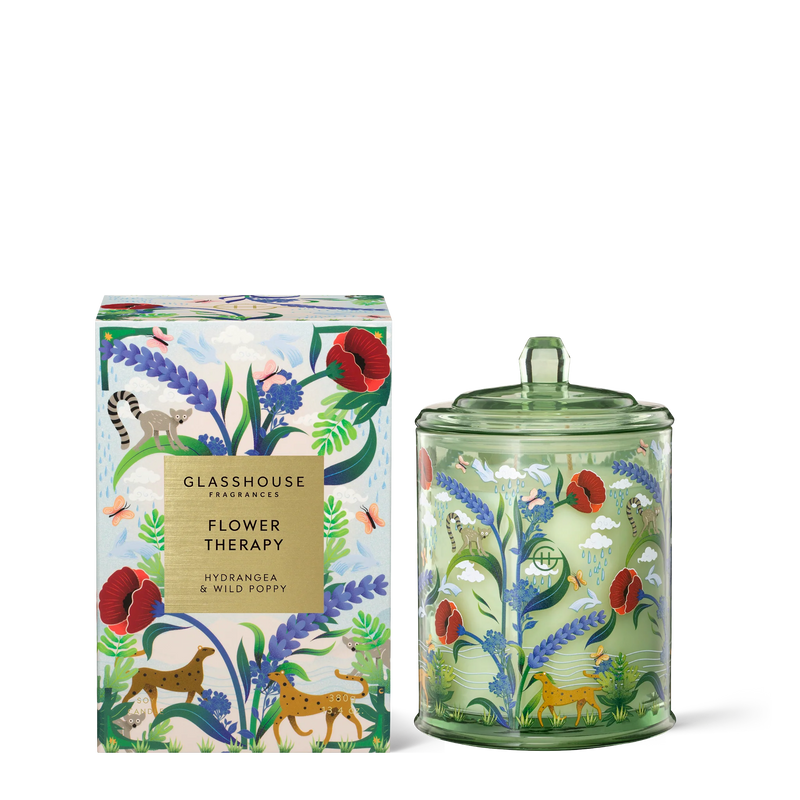 FLOWER THERAPY - Hydrangea & Wild Poppy - Candle