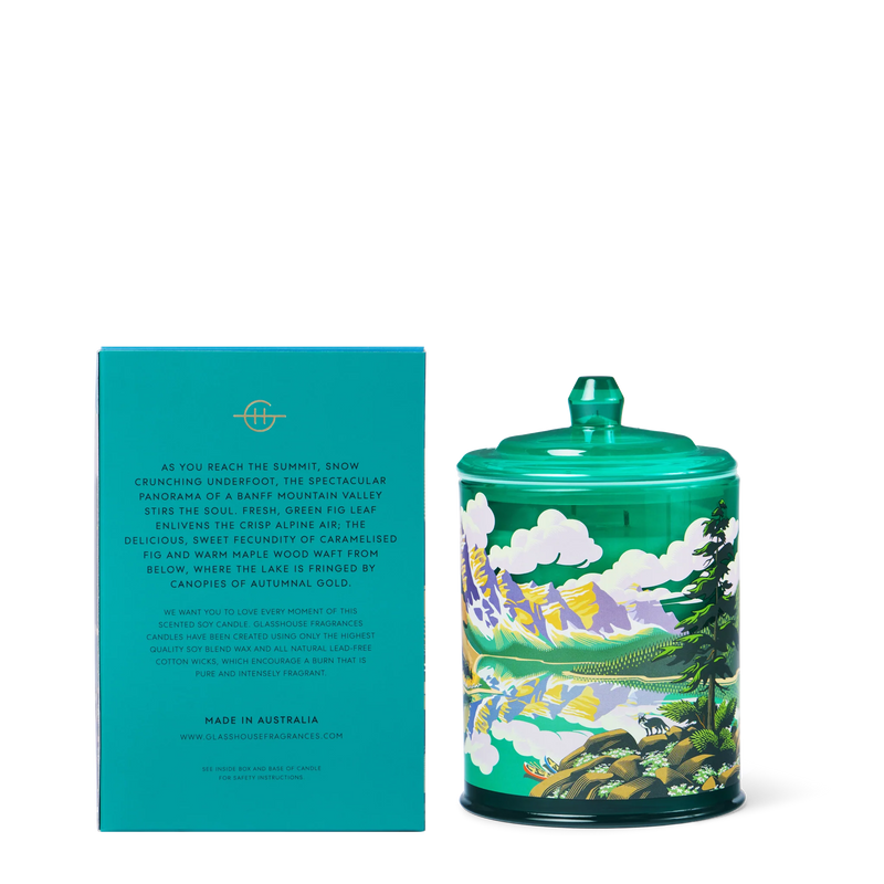 BREATHTAKING BANFF - Fig Leaf & Maple Wood - Candle