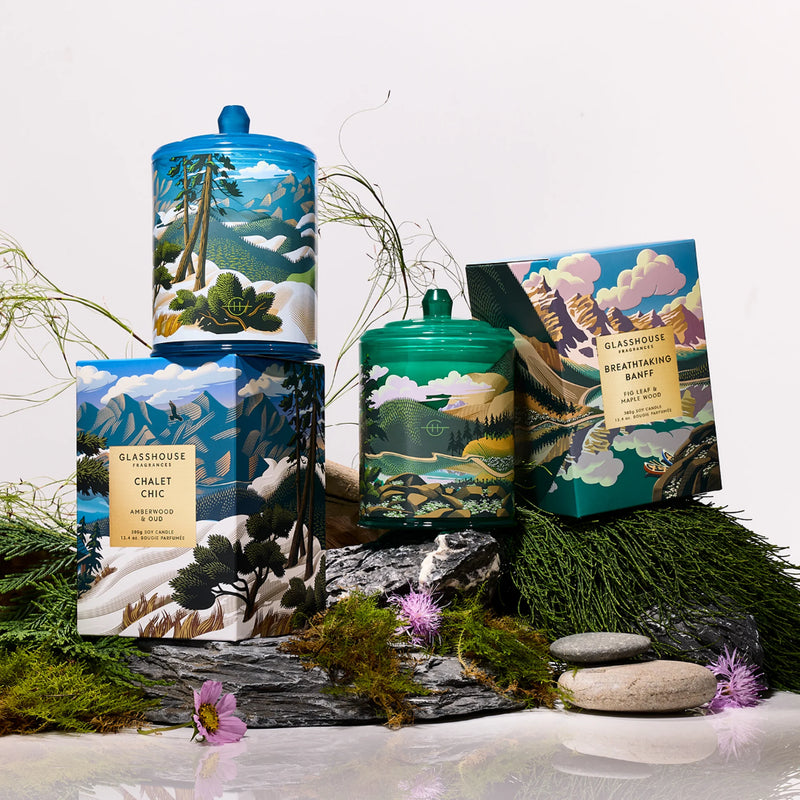 BREATHTAKING BANFF - Fig Leaf & Maple Wood - Candle