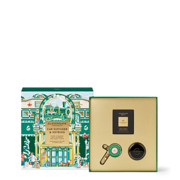 CAR DIFFUSER & KEY RING - Lost in Amalfi, Kyoto in Bloom, One Night in Rio