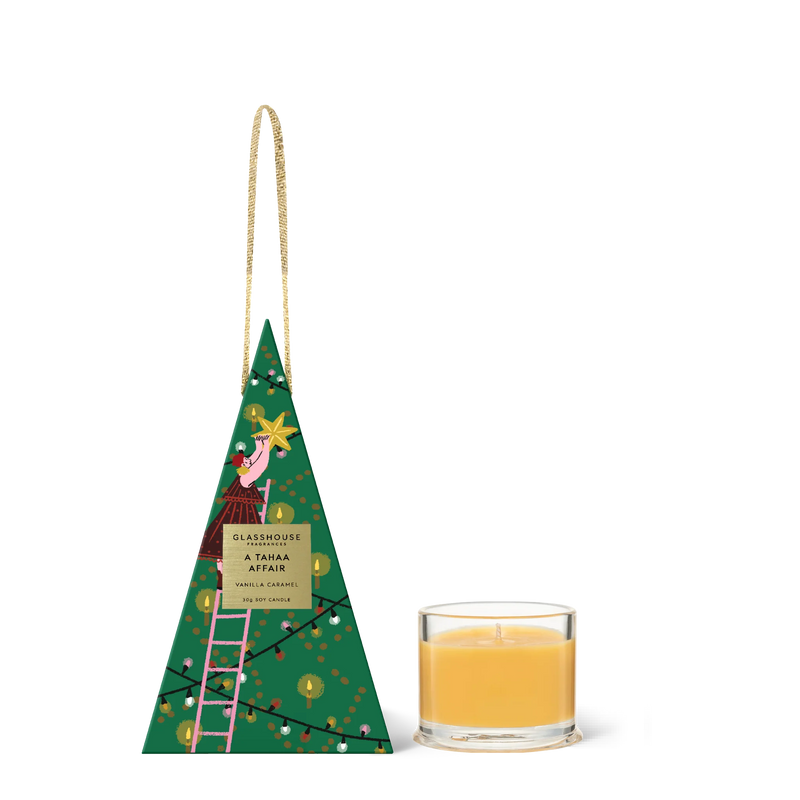 A TAHAA AFFAIR - Vanilla Caramel - Christmas Bauble Candle