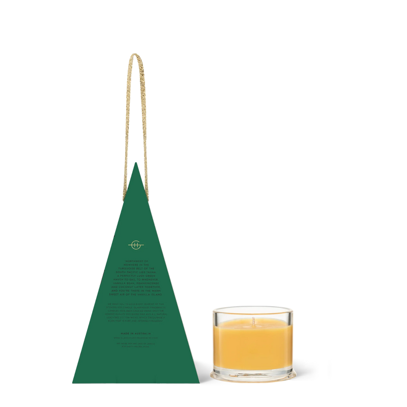 A TAHAA AFFAIR - Vanilla Caramel - Christmas Bauble Candle