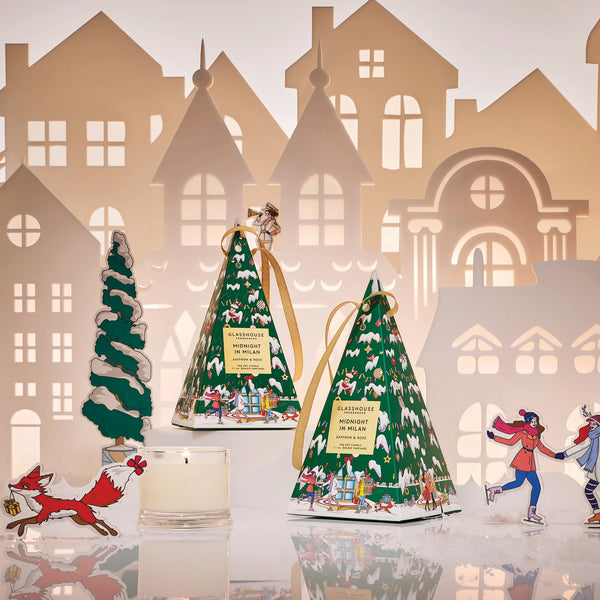 MIDNIGHT IN MILAN - Saffron & Rose - Christmas Bauble Candle