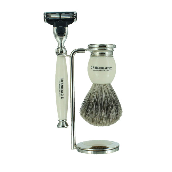 3 PIECE SHAVING SET - IVORY - MACH 3