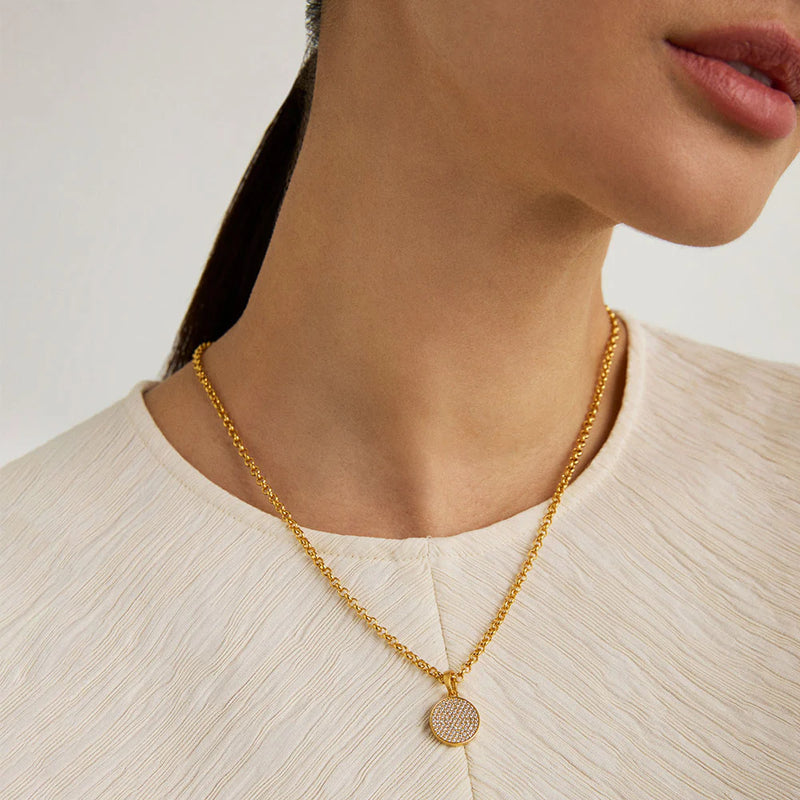 MADELEINE PAVE PENDANT NECKLACE