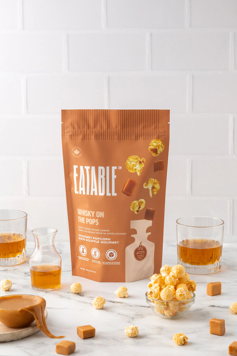 WHISKY ON THE POPS - Scotch Infused Caramel Popcorn