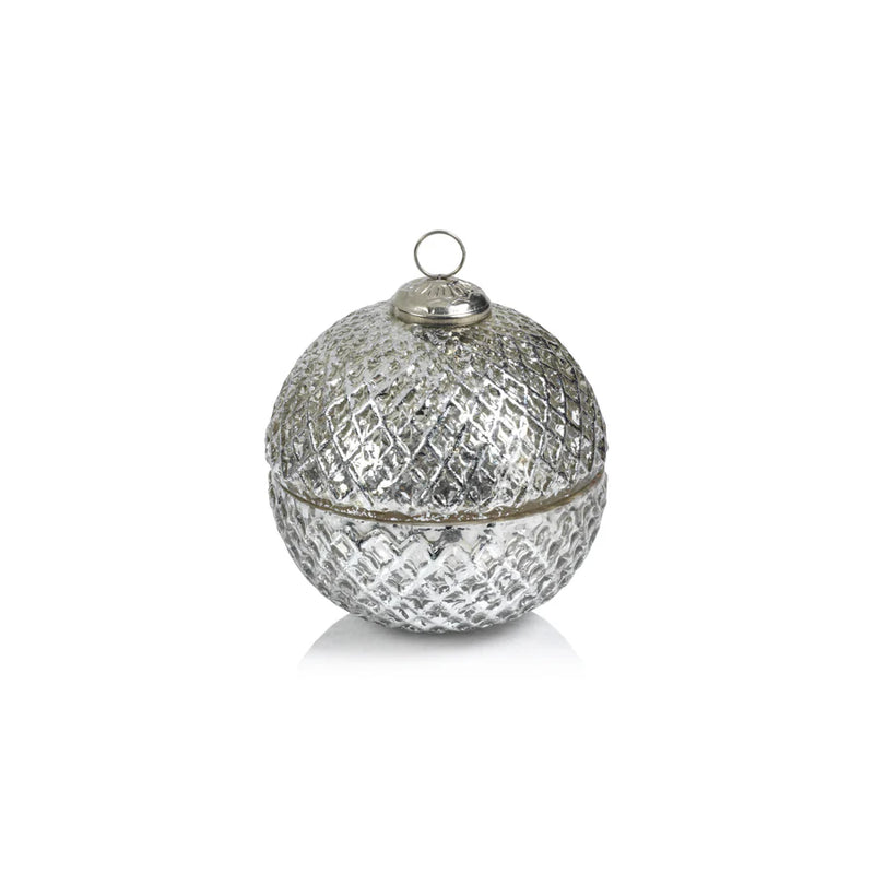 BEEHIVE ORNAMENT SCENTED CANDLE SILVER - SIBERIAN FIR