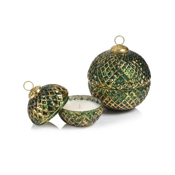 BEEHIVE ORNAMENT SCENTED CANDLE GREEN - SIBERIAN FIR