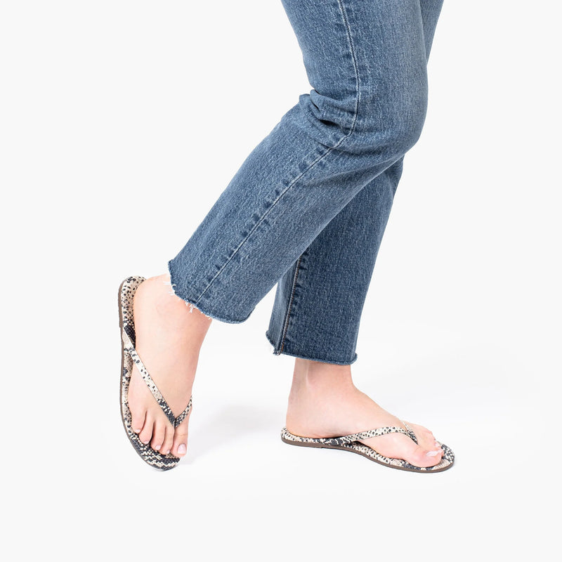 Flip Flops - Lily Vegan Animal - Sandsnake