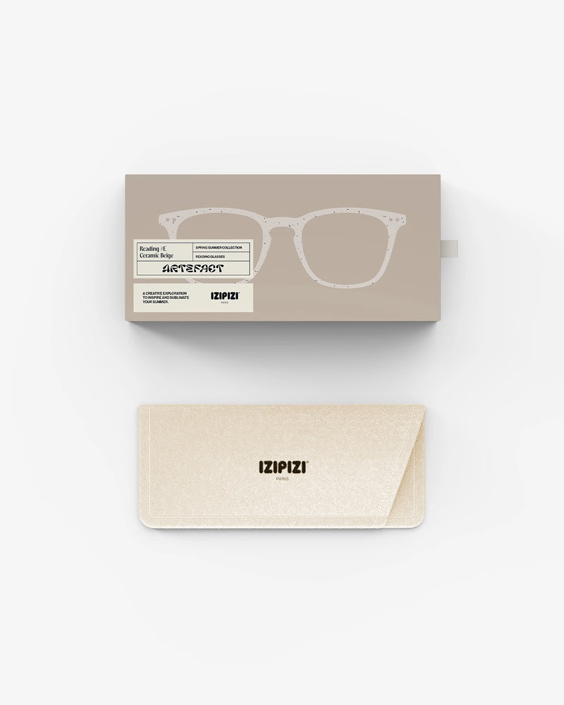 READING GLASSES #E CERAMIC BEIGE