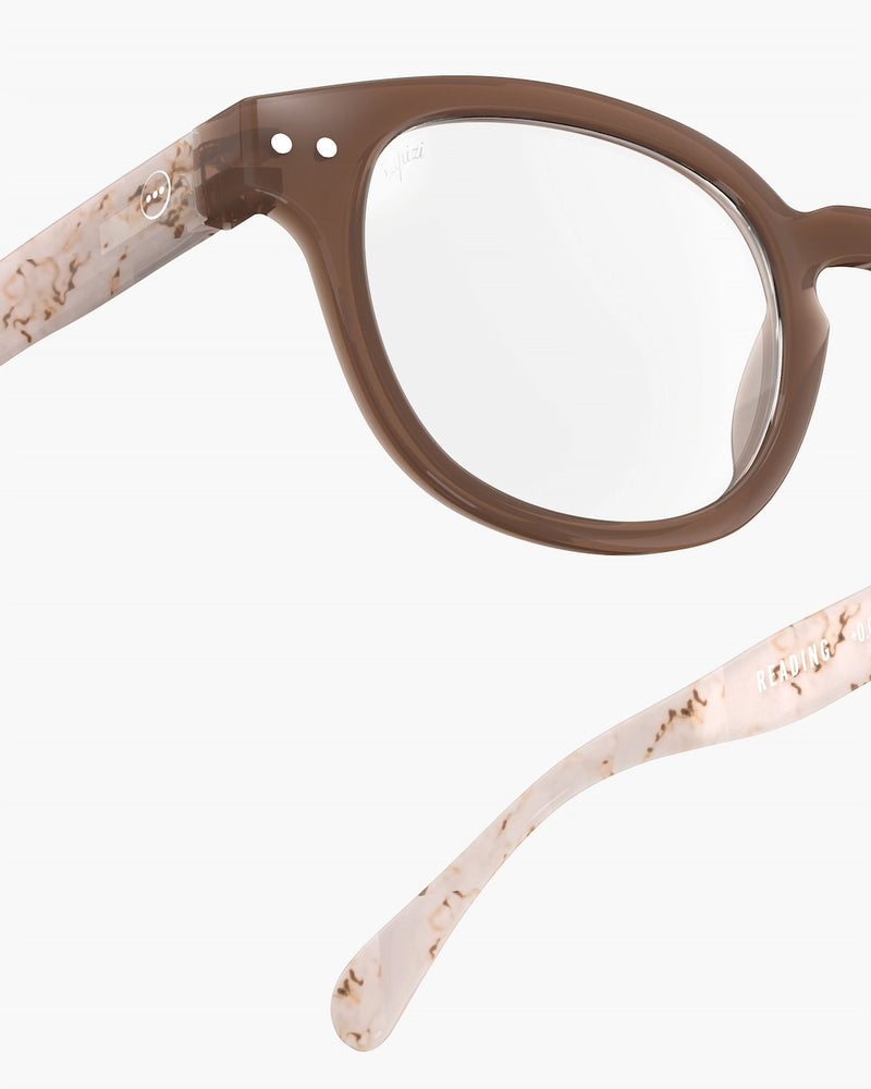 READING GLASSES #C LIGHT MARBLE