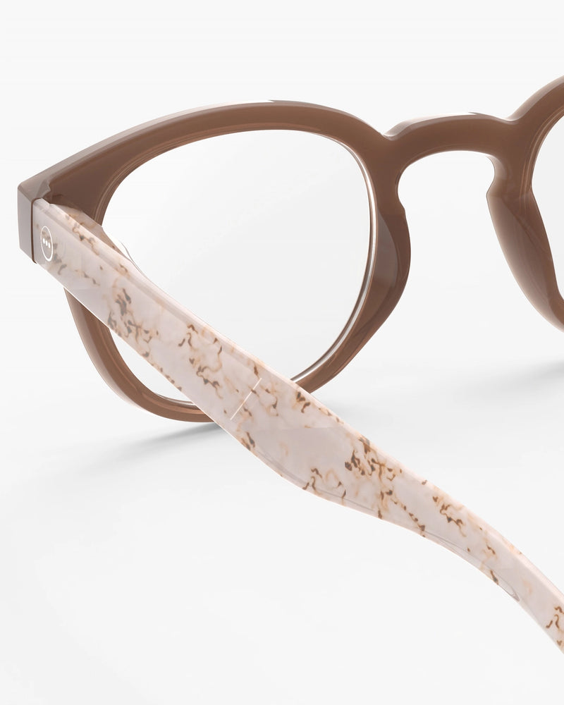 READING GLASSES #C LIGHT MARBLE