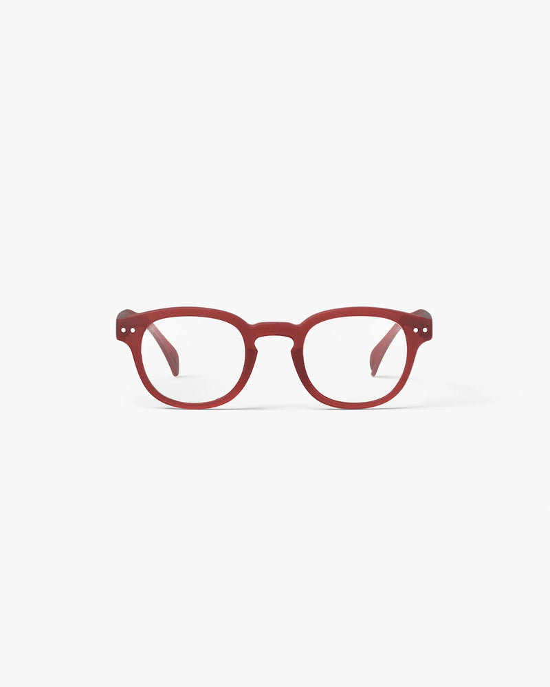 READING GLASSES #C CARMINE RED
