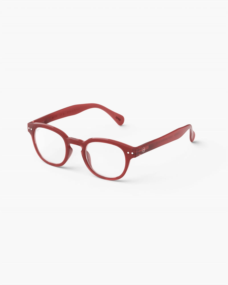 READING GLASSES #C CARMINE RED