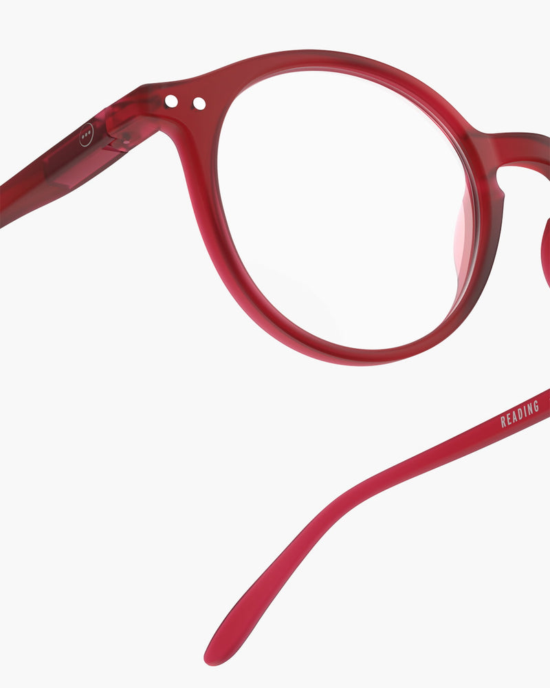 READING GLASSES #D CHERRY RED