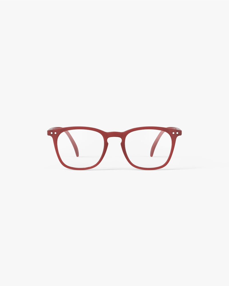 READING GLASSES #E CARMINE RED