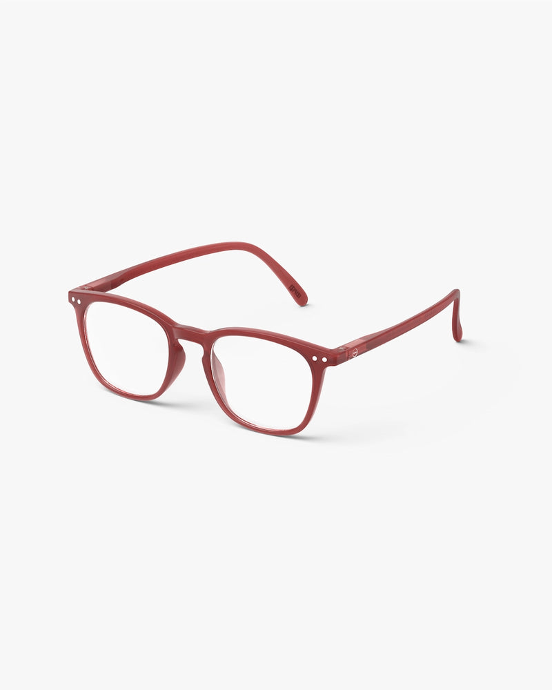READING GLASSES #E CARMINE RED