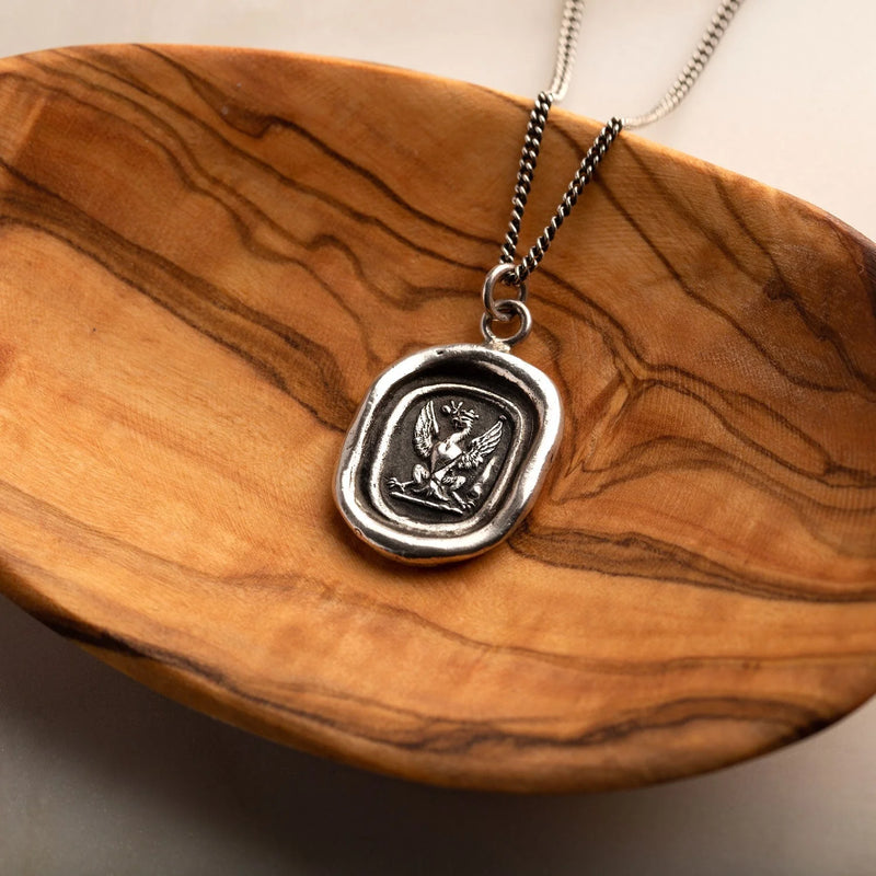 STERLING SILVER TALISMAN NECKLACE - FOLLOW YOUR DREAMS