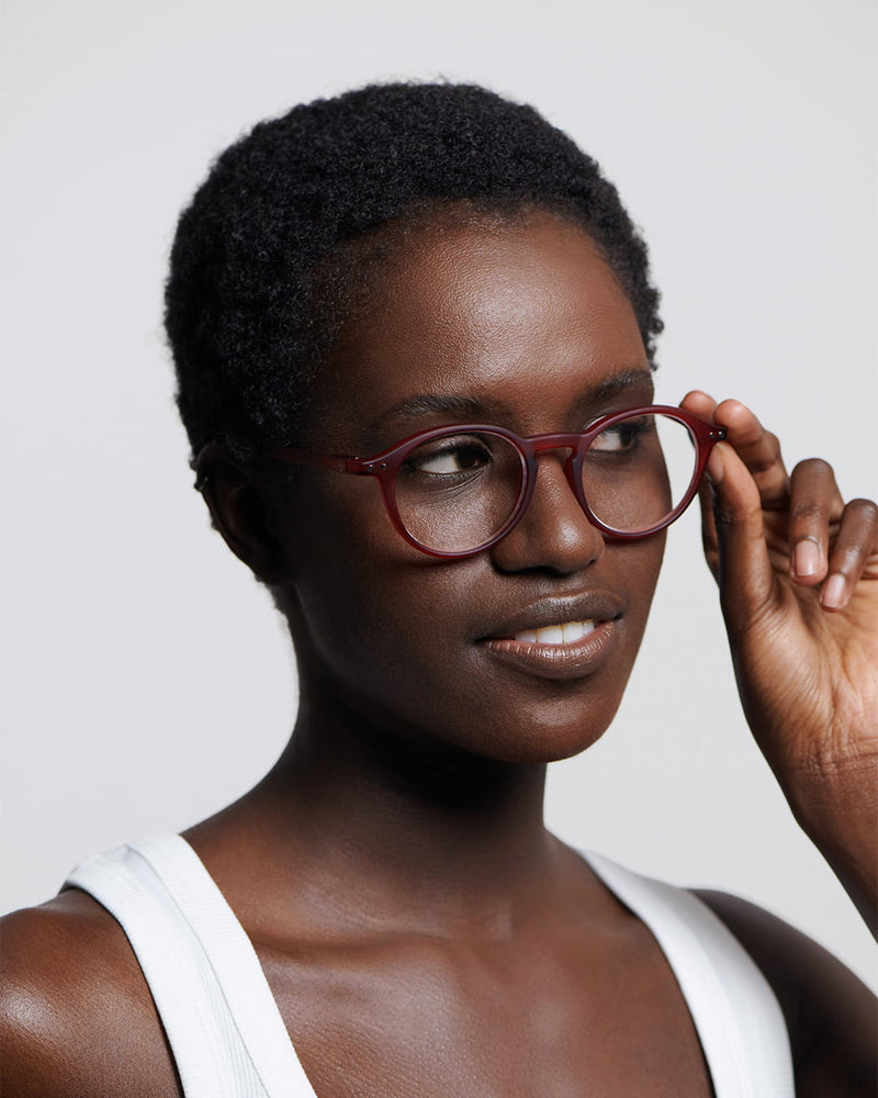 READING GLASSES #D CHERRY RED