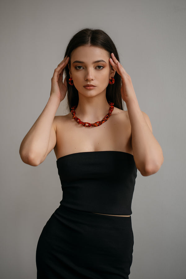 JASMINE Earrings in Dream Orange