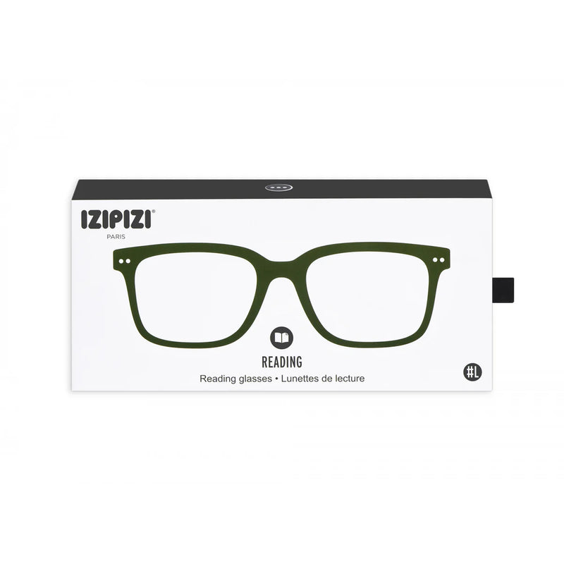 READING GLASSES #L GREEN CRYSTAL