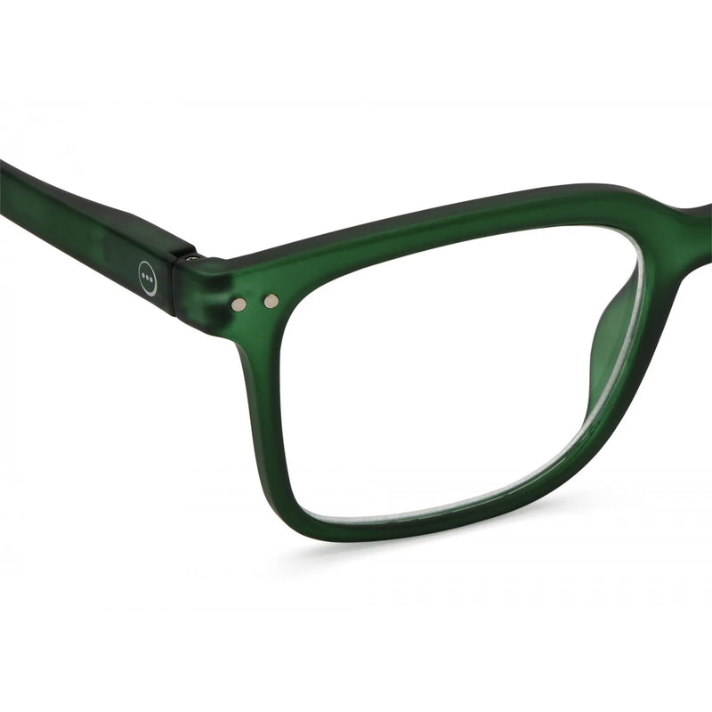 READING GLASSES #L GREEN CRYSTAL