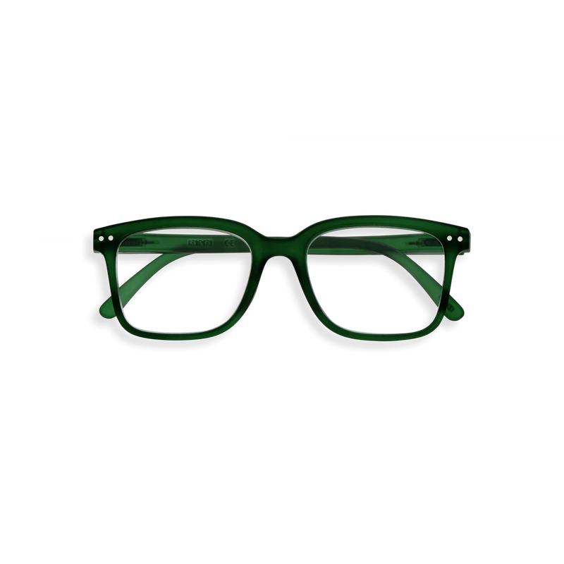 READING GLASSES #L GREEN CRYSTAL
