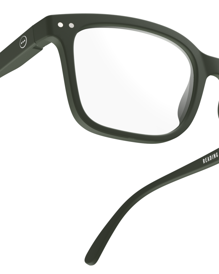 READING GLASSES #L KAKI GREEN