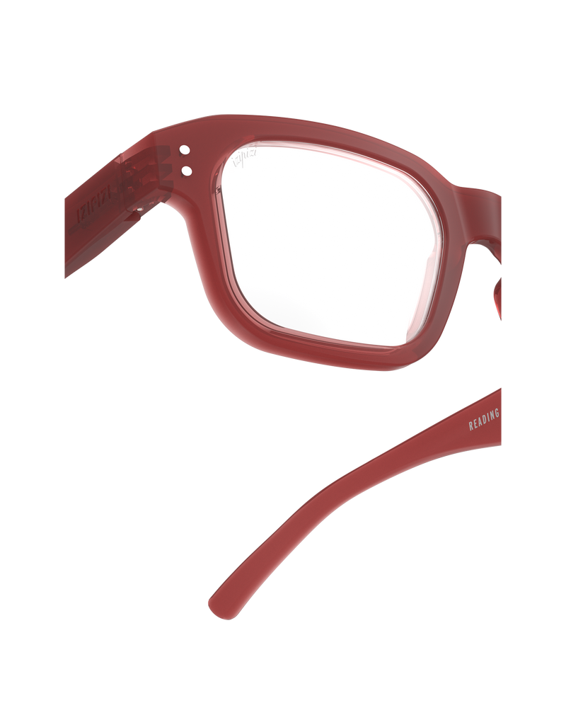 READING GLASSES #QUOTE CARMINE RED