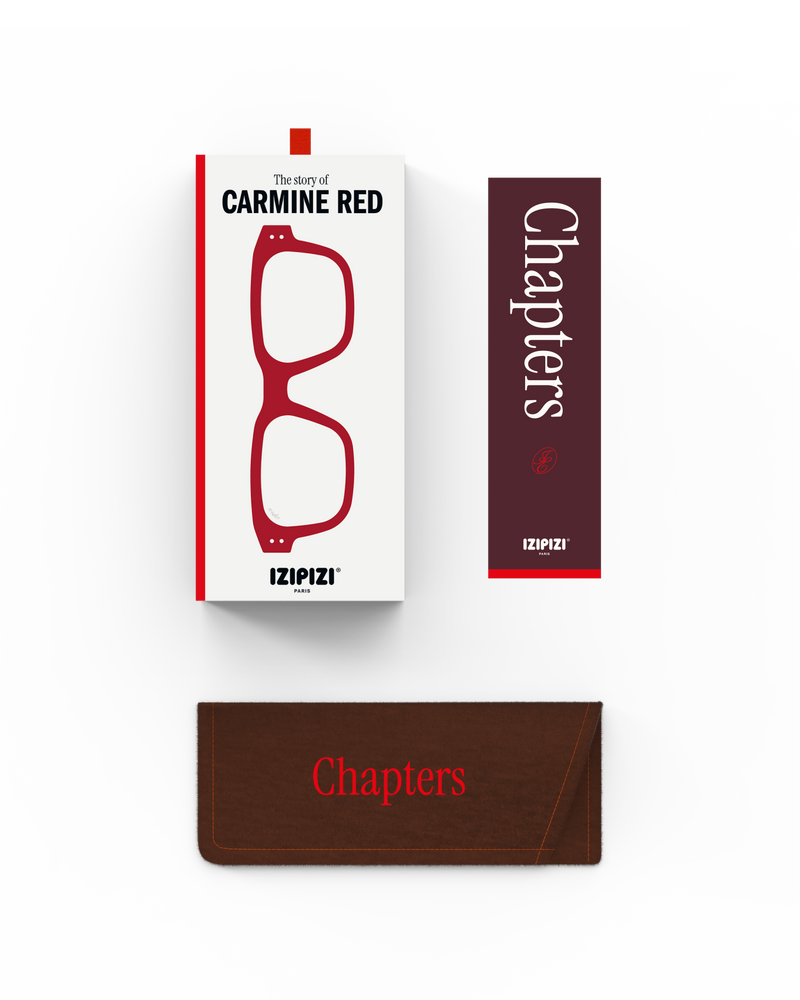 READING GLASSES #QUOTE CARMINE RED