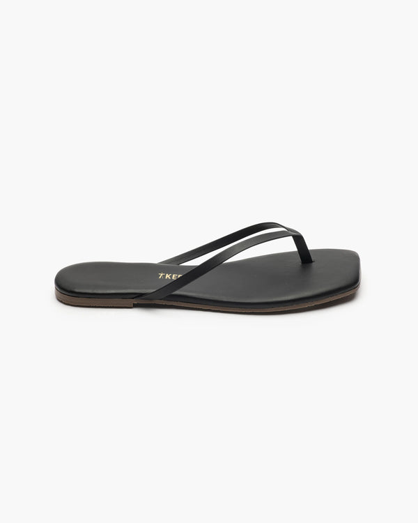 Flip Flops - Square Toe Lily - Black