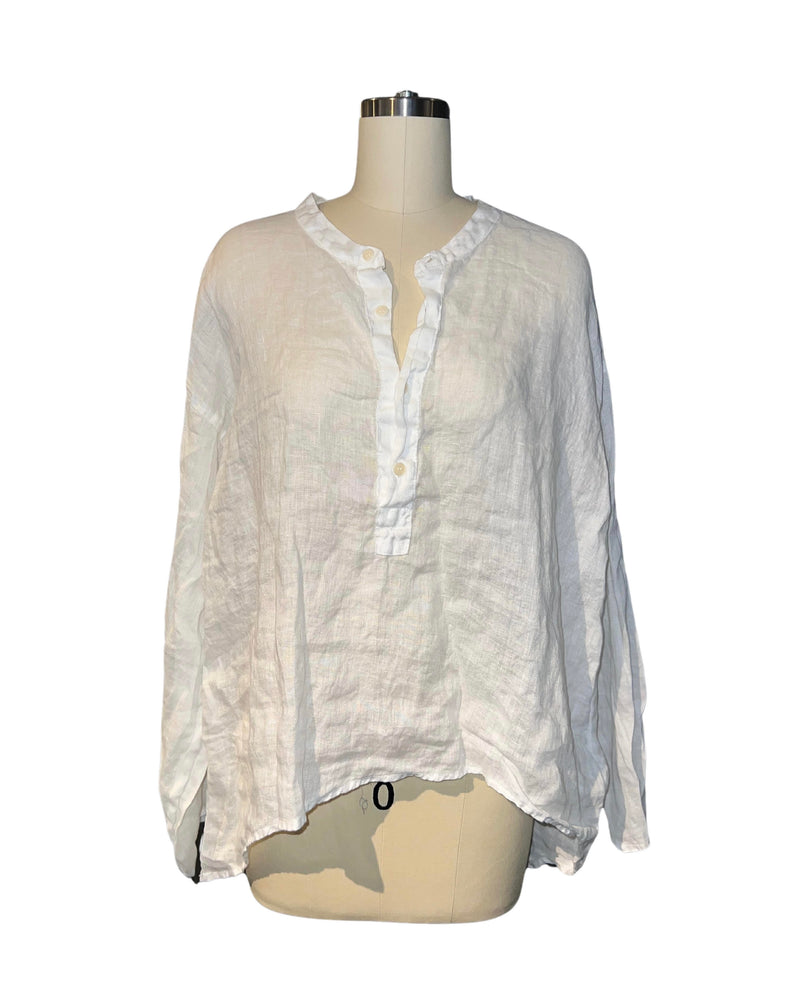 SUSIE LINEN BLOUSE in White