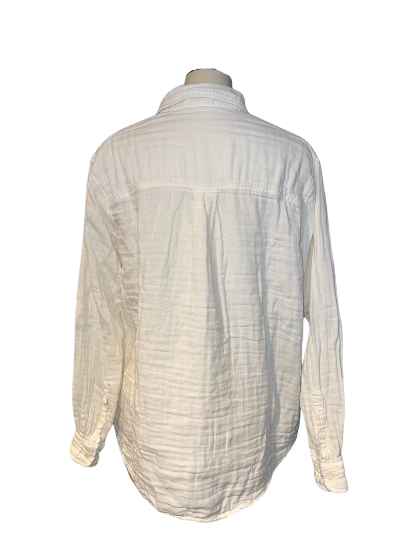 JOSS COTTON BOYFRIEND SHIRT in Cream