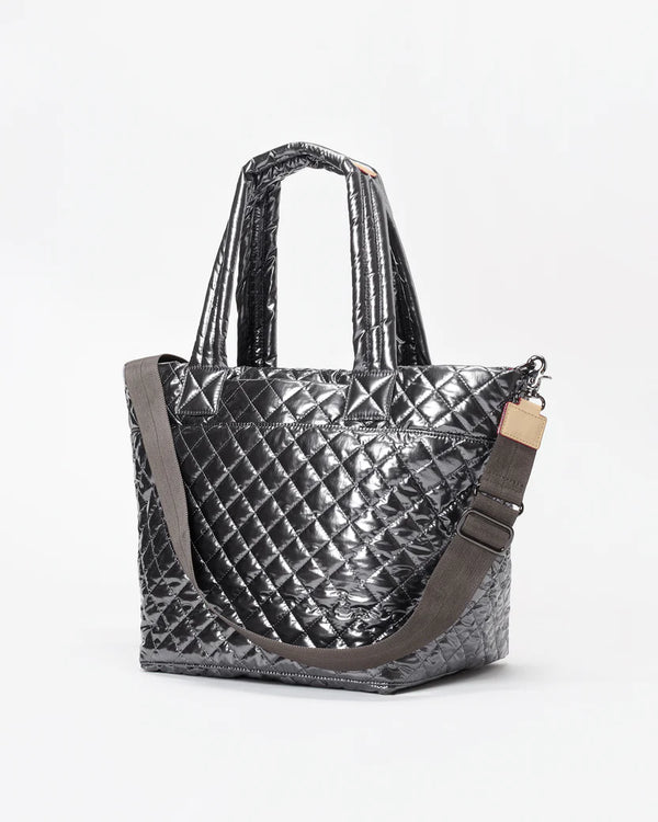 MZ Wallace Quilted Metro Tote Large Plaid — bows & sequins