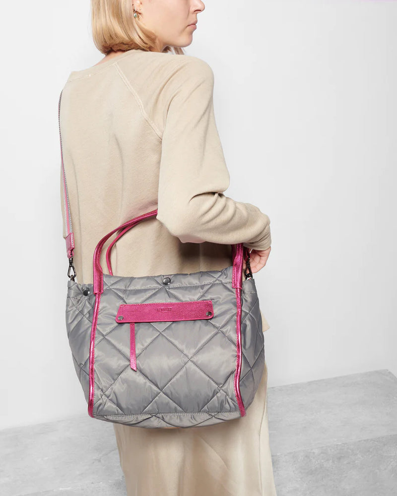 QUILTED MADISON SHOPPER in Ash