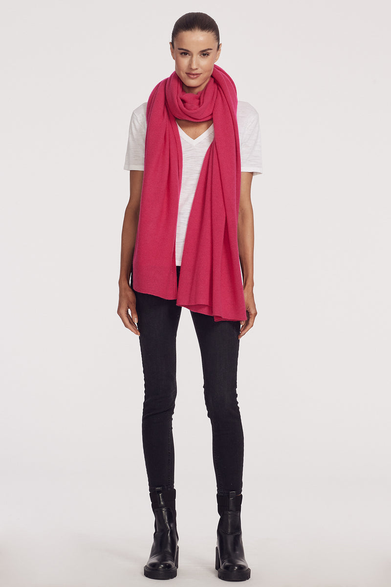 THE WRAP / CASHMERE WRAP- HIBISCUS