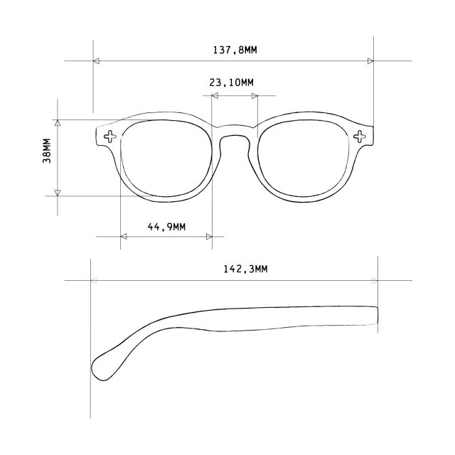 ANDY READING GLASSES - BLUE