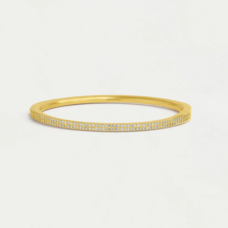 Pave signature hinged bangle Clearance