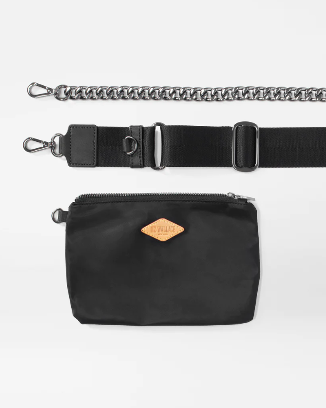 LARGE QUILTED BOWERY SHOULDER BAG in Black
