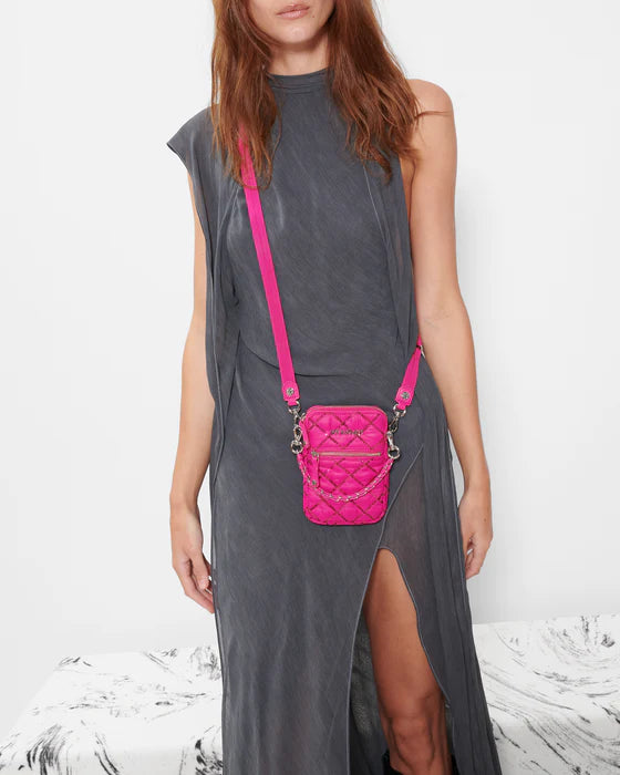 MICRO CROSBY in Bright Fuchsia with Sequin