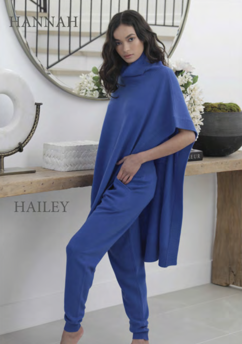 HANNAH CASHMERE VEST - TRUE BLUE