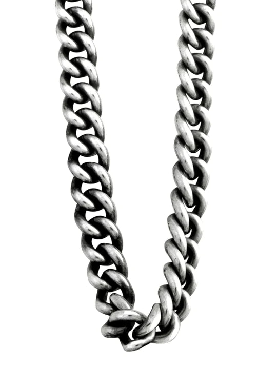 LARGE 2mm CURB LINK NECKLACE