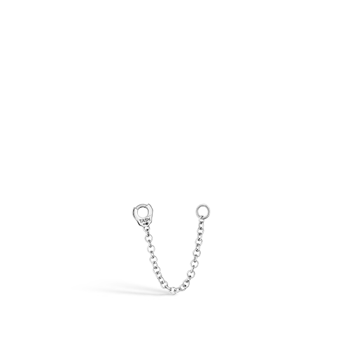 MEDIUM SINGLE CHAIN CONNECTING CHARM in White Gold