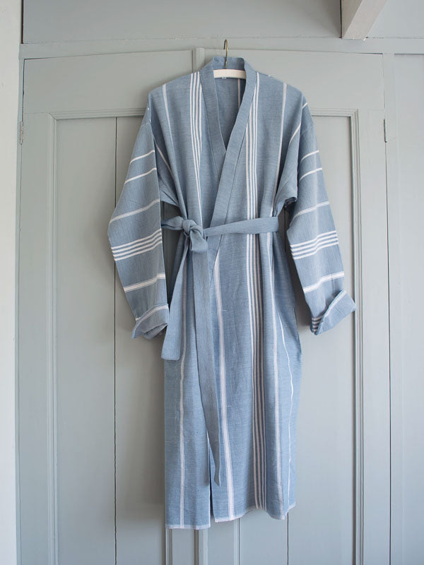 HAMMAM BATHROBE JEANS BLUE