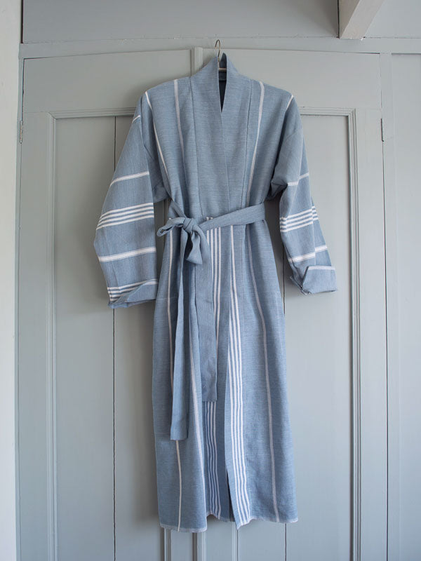 HAMMAM BATHROBE JEANS BLUE