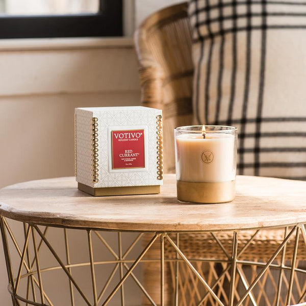 RED CURRANT HOLIDAY CANDLE and VOTIVE