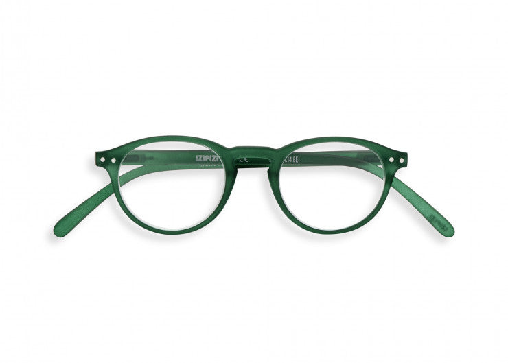 READING GLASSES #A GREEN CRYSTAL